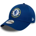 9forty-core-chelsea-football-club-premier-league-new-era-blaue-snapback-kinderkappe-mit-gebogenem-schirm