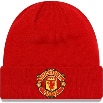 Röd Core Cuff Mössa från Manchester United Football Club Premier League av New Era