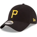 verstellbare-schwarze-curved-cap-9twenty-core-classic-der-pittsburgh-pirates-mlb-von-new-era