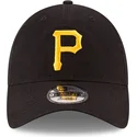 verstellbare-schwarze-curved-cap-9twenty-core-classic-der-pittsburgh-pirates-mlb-von-new-era