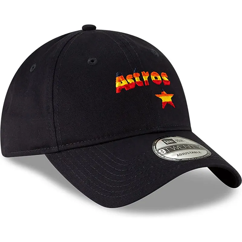 marineblaue-verstellbare-gebogene-kappe-9twenty-core-classic-der-houston-astros-mlb-von-new-era