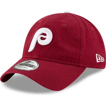 Sapkák ívelt piros állítható 9TWENTY Core Classic Philadelphia Phillies MLB New Era