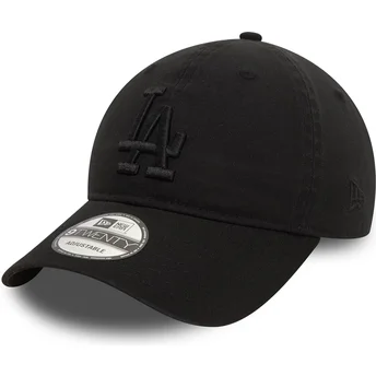Sapkák ívelt fekete állítható pánt 9TWENTY Washed Los Angeles Dodgers MLB New Era