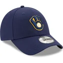 verstellbare-9forty-the-league-kappe-in-marineblau-der-milwaukee-brewers-mlb-von-new-era