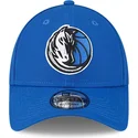 verstellbare-blaue-9forty-kappe-the-league-der-dallas-mavericks-nba-von-new-era