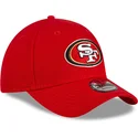 rote-verstellbare-curved-cap-9forty-the-league-team-colour-der-san-francisco-49ers-nfl-von-new-era