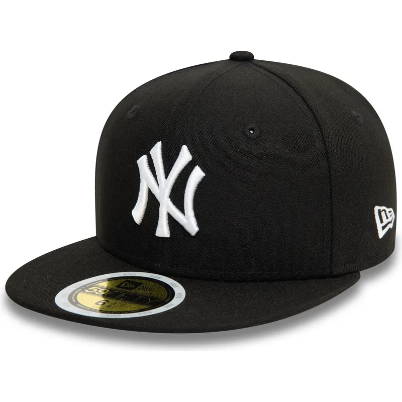svart-platt-justerad-keps-for-barn-59fifty-fran-new-york-yankees-mlb-av-new-era