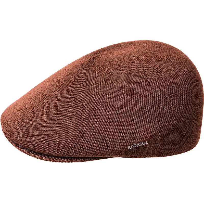 kangol-bamboo-507-mahogany-brown-flat-cap