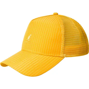 Gul trucker-keps Seersucker Mesh Warm Apricot från Kangol