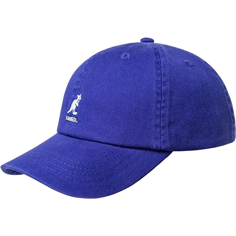 kangol-verstellbare-gebogene-kappe-washed-baseball-starry-blue-in-blau