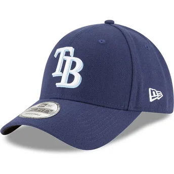 New Era Curved Brim 9FORTY The League Tampa Bay Rays MLB Adjustable Cap verstellbar marineblau