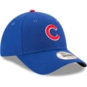 new-era-curved-brim-9forty-the-league-chicago-cubs-mlb-adjustable-cap-verstellbar-schwarz