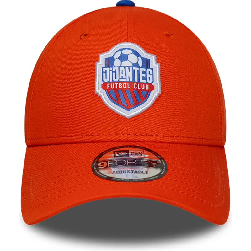 cap-ivelt-oranzhev-reguliruema-lenta-9forty-core-jijantes-fc-kings-league-new-era