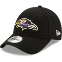 schwarze-verstellbare-gebogene-kappe-9forty-the-league-der-baltimore-ravens-nfl-von-new-era