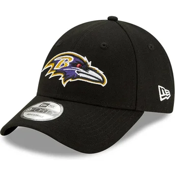 New Era Curved Brim 9FORTY The League Baltimore Ravens NFL Adjustable Cap schwarz