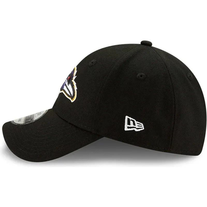 schwarze-verstellbare-gebogene-kappe-9forty-the-league-der-baltimore-ravens-nfl-von-new-era
