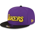 los-angeles-lakers-nba-9fifty-statement-snapback-kappe-in-violett-und-schwarz-von-new-era