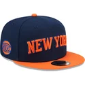 new-era-9fifty-statement-snapback-cap-in-marineblau-und-orange-der-new-york-knicks-nba