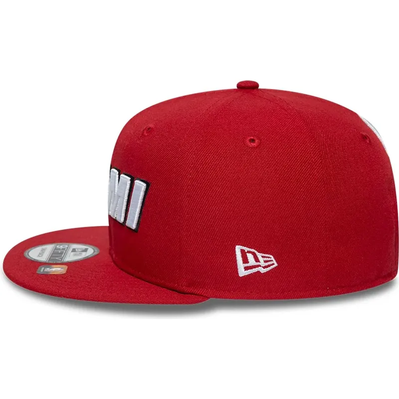 sapkak-lapos-piros-snapback-9fifty-statement-miami-heat-nba-new-era