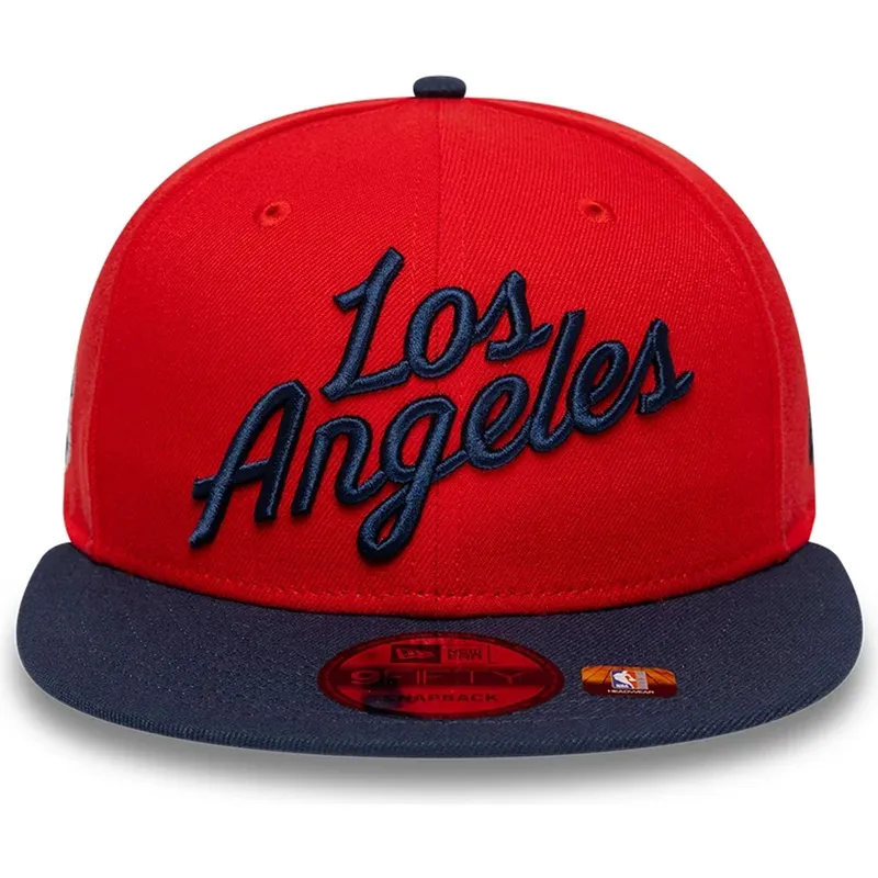sapkak-lapos-piros-snapback-9fifty-statement-los-angeles-clippers-nba-new-era