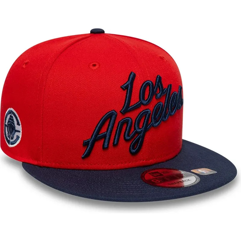 sapkak-lapos-piros-snapback-9fifty-statement-los-angeles-clippers-nba-new-era