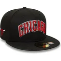 schwarze-59fifty-statement-fitted-cap-der-chicago-bulls-nba-von-new-era
