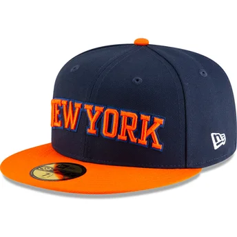 Sapkák lapos sötétkék illesztett 59FIFTY Statement New York Knicks NBA New Era