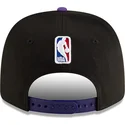 violette-und-schwarze-gebogene-kappe-snapback-9seventy-statement-stretch-snap-der-los-angeles-lakers-nba-von-new-era