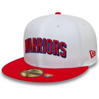 Cap lapos червен регулиран 59FIFTY Classic Golden State Warriors NBA New Era