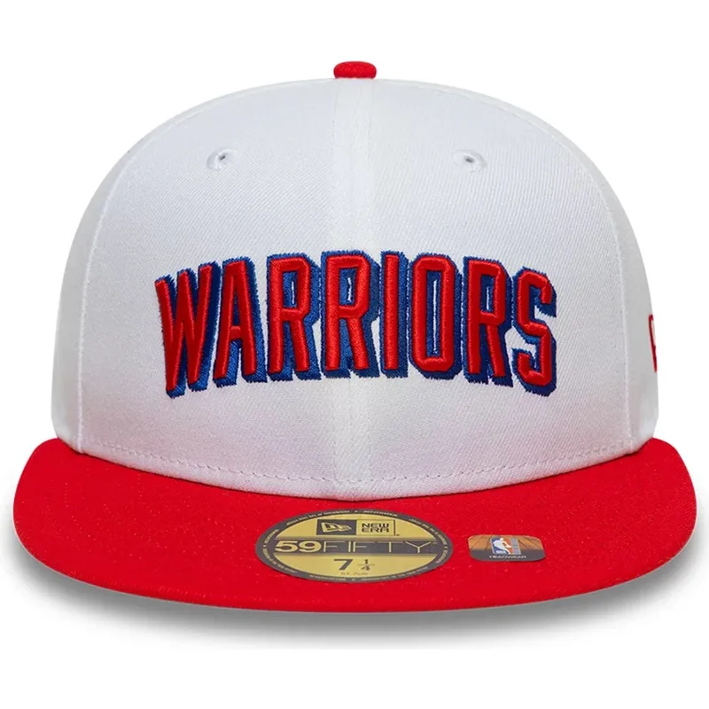 weisse-und-rote-anliegende-59fifty-classic-flatcap-der-golden-state-warriors-nba-von-new-era