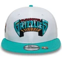 weisse-und-grune-flache-snapback-kappe-9fifty-classic-der-memphis-grizzlies-nba-von-new-era