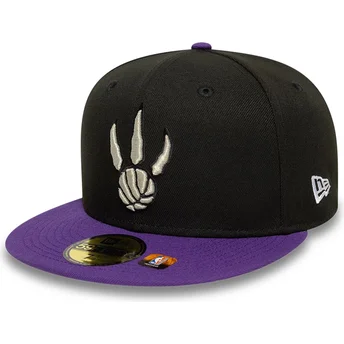 Sapkák lapos fekete illesztett 59FIFTY Classic Toronto Raptors NBA New Era