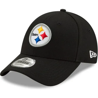 New Era Curved Brim 9FORTY The League Pittsburgh Steelers NFL Adjustable Cap schwarz