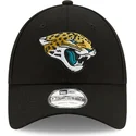 schwarze-verstellbare-gebogene-kappe-9forty-the-league-der-jacksonville-jaguars-nfl-von-new-era