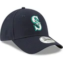 new-era-curved-brim-9forty-the-league-seattle-mariners-mlb-navy-blue-adjustable-cap