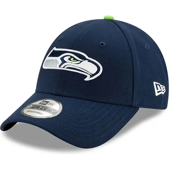 New Era Curved Brim 9FORTY The League Seattle Seahawks NFL Adjustable Cap marineblau