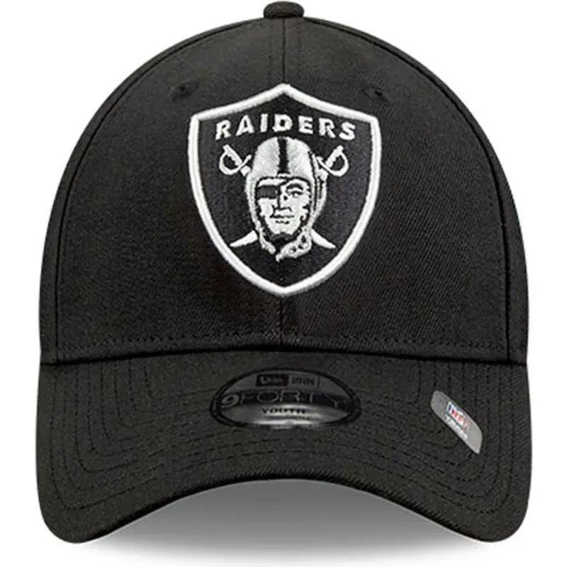 svart-bojd-justerbar-keps-9forty-the-league-fran-las-vegas-raiders-nfl-av-new-era