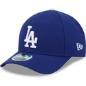 blaue-gebogene-snapback-kappe-9forty-m-crown-player-replica-der-los-angeles-dodgers-mlb-von-new-era