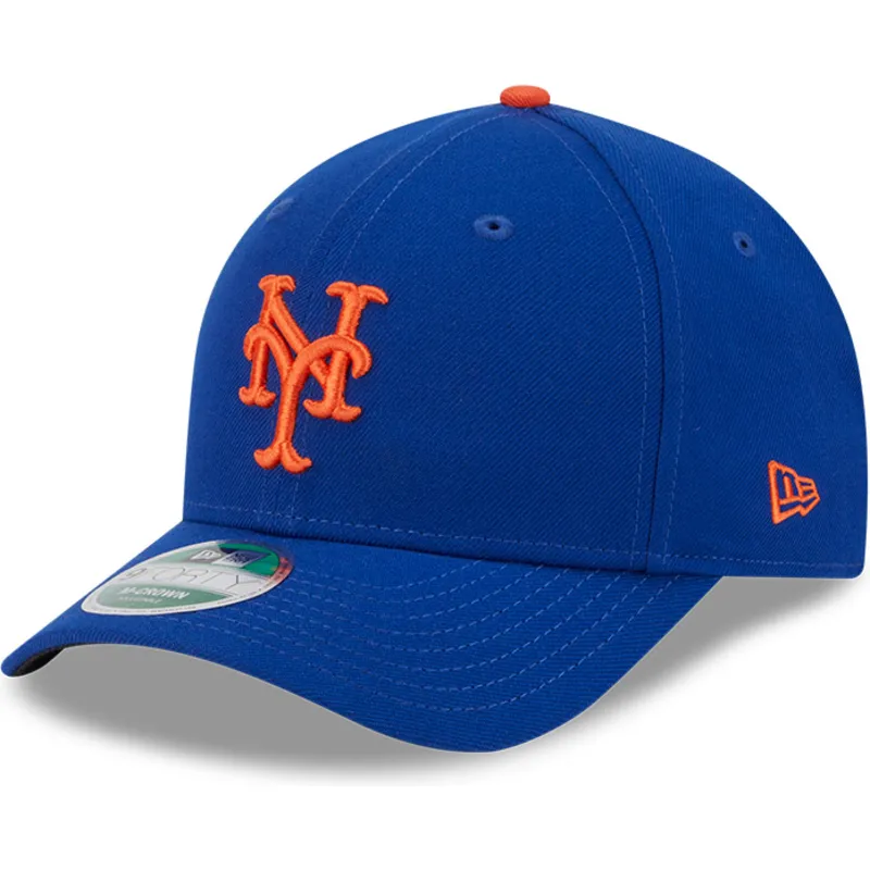 blaue-gebogene-snapback-kappe-9forty-m-crown-player-replica-der-new-york-mets-mlb-von-new-era