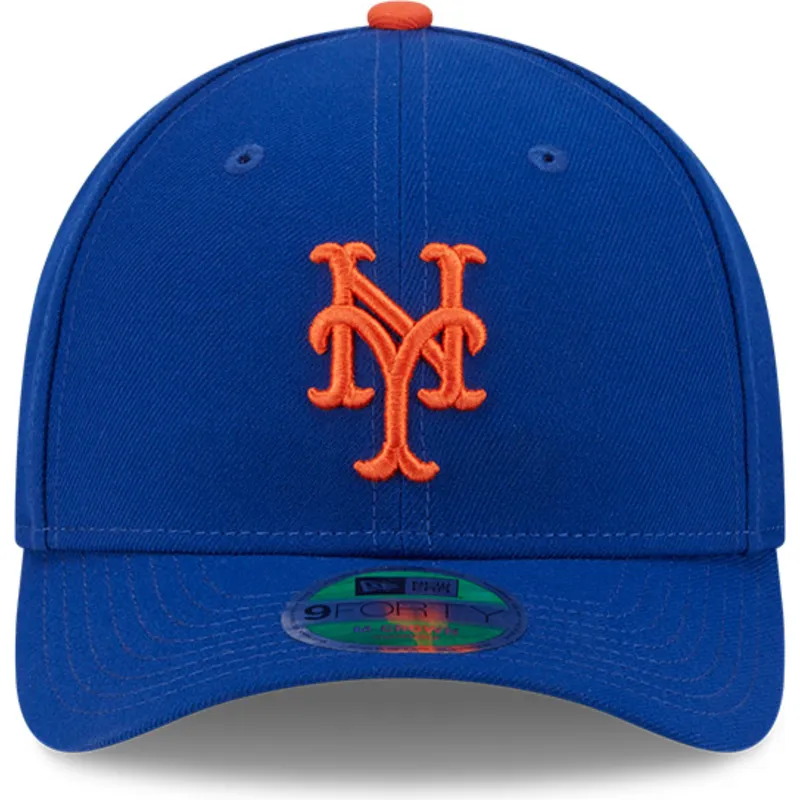 blaue-gebogene-snapback-kappe-9forty-m-crown-player-replica-der-new-york-mets-mlb-von-new-era