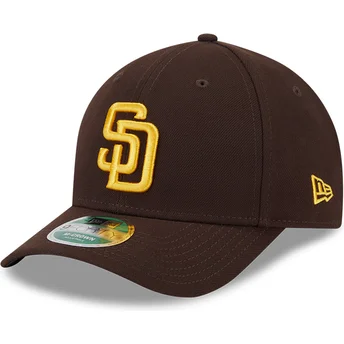 Brun böjd snapback-keps 9FORTY M-Crown Player Replica av San Diego Padres MLB från New Era
