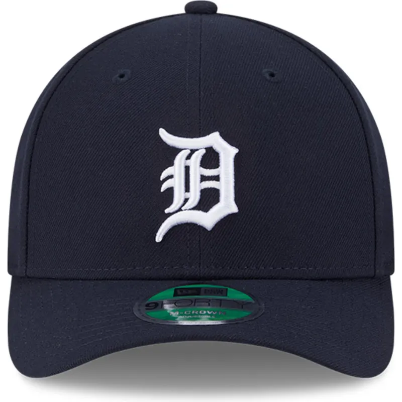 marineblaue-gebogene-snapback-kappe-9forty-m-crown-player-replica-der-detroit-tigers-mlb-von-new-era
