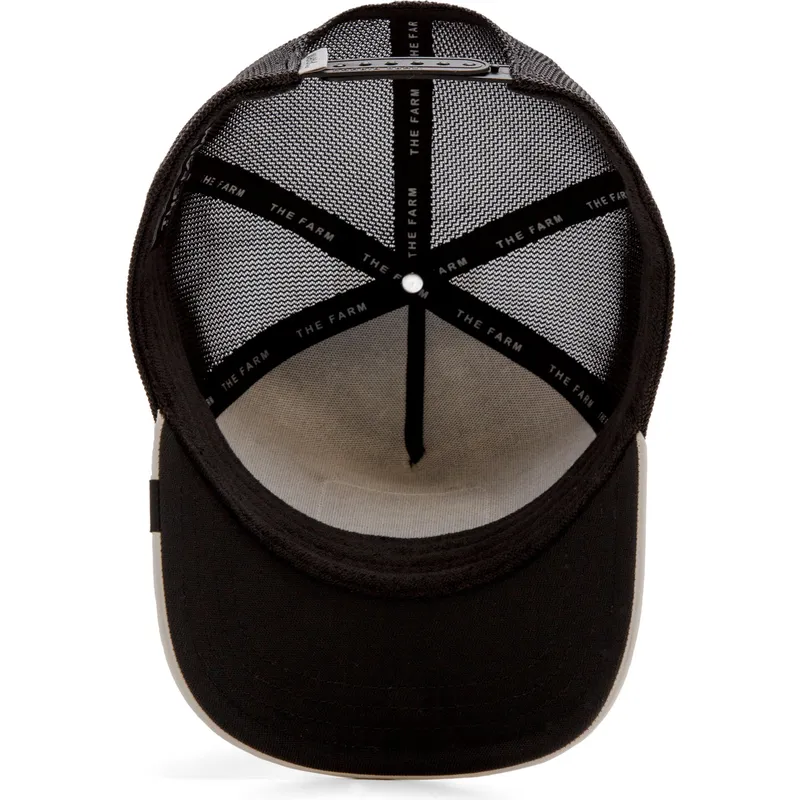 trucker-cap-schwarz-und-grau-schlange-mamba-shleather-snake-the-farm-von-goorin-bros