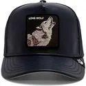 marineblaue-trucker-kappe-lone-shleather-wolf-the-farm-mit-wolf-von-goorin-bros