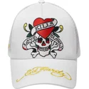 weisse-trucker-kappe-love-kills-slowly-von-ed-hardy