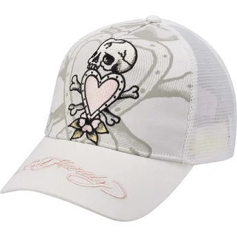 Ed Hardy Death Before White Trucker Hat