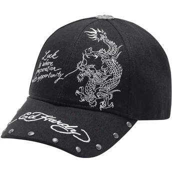 Cap ívelt черен регулируема лента Ed Hardy