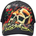 sapkak-ivelt-fekete-allithato-skull-chopper-ed-hardy