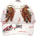 beige-verstellbare-gebogene-kappe-tiger-flames-von-ed-hardy