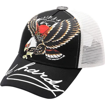 Sapkák ívelt fekete snapback Soaring Eagle Ed Hardy